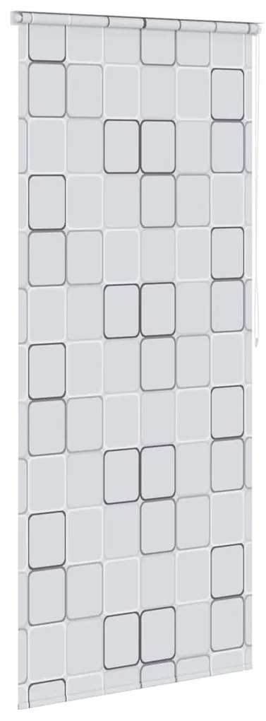 vidaXL Κουρτίνα Μπάνιου Ρολό Τετράγωνο Σχέδιο 120 x 240 εκ.