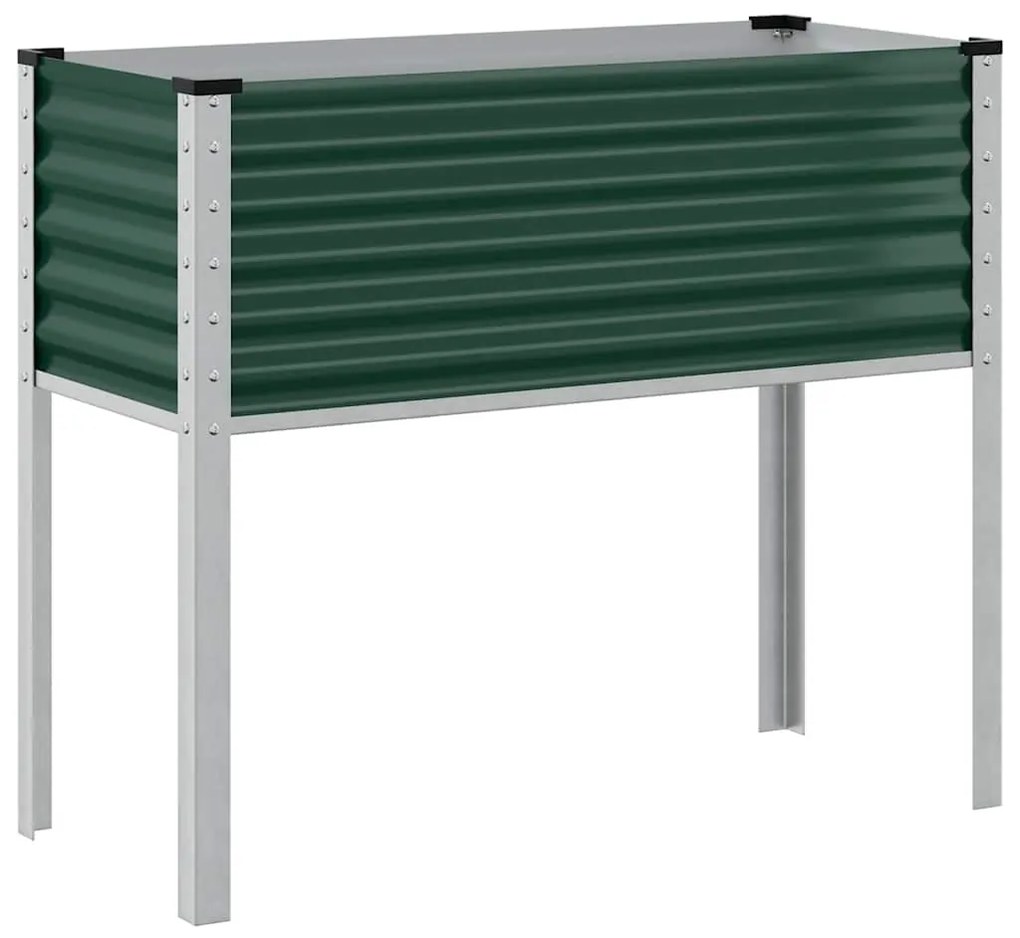 vidaXL Ζαρντινιέρα Κήπου Πράσινη 100x45x90 εκ. από Ατσάλι
