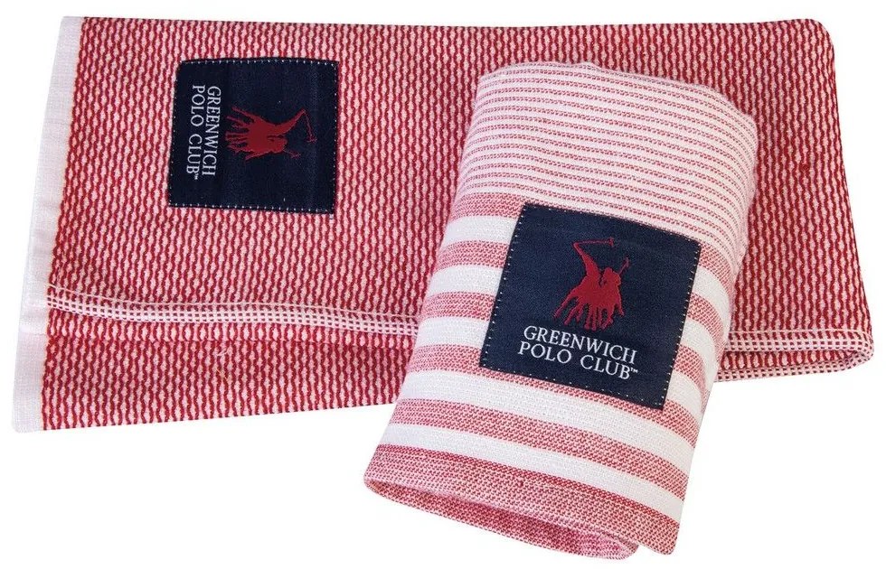 Πετσέτες Κουζίνας 2709 (Σετ 2τμχ) Pomegranate Greenwich Polo Club 40x60cm 100% Cotton