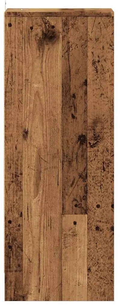 ντουλάπι παπουτσιών Παλιό ξύλο 32x35x92 cm Κατασκευασμένο ξύλο - Καφέ