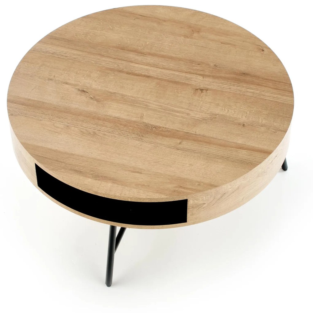 CAMILA c. table golden oak / black DIOMMI V-CH-CAMILA-LAW