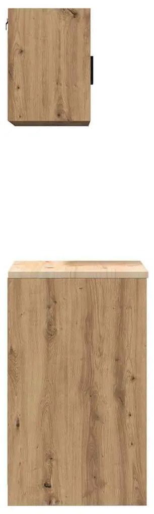 vidaXL ντουλάπια γκαράζ 2 τεμ. Artisan Δρυς από Επεξεργασμένο Ξύλο