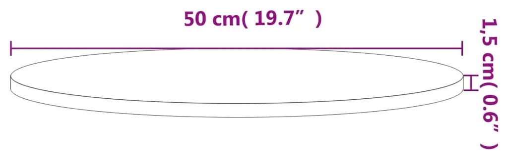 ΕΠΙΦΑΝΕΙΑ ΤΡΑΠΕΖΙΟΥ ΣΤΡΟΓΓΥΛΗ Ø50X1,5 ΕΚ. ΜΑΣΙΦ ΞΥΛΟ ΟΞΙΑΣ 355908