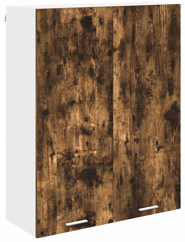 vidaXL Κρεμαστό ντουλάπι με αποθήκευση Καπνιστό Δρύς 80 x 31 x 100 εκ.