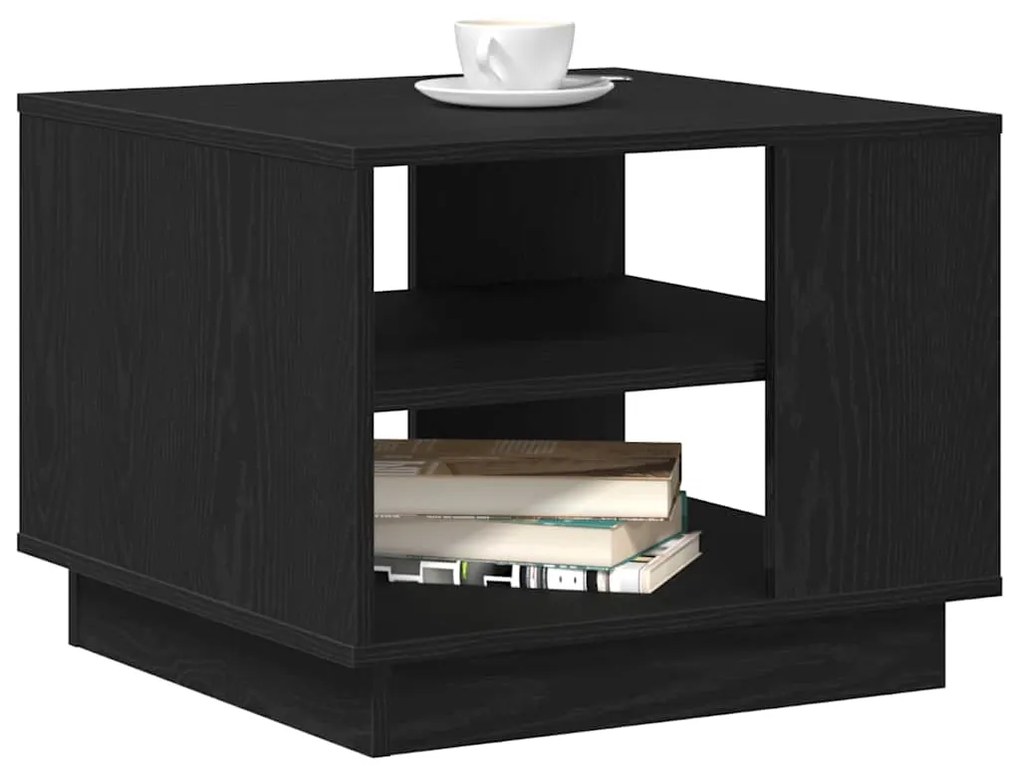 vidaXL Τραπεζάκι σαλονιού Μαύρη δρυς 55 x 55 x 42 cm
