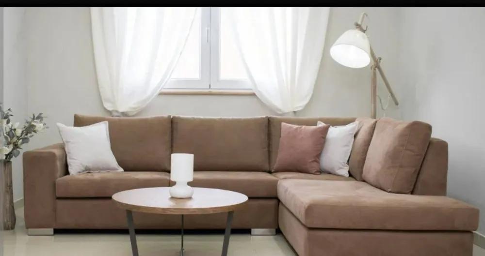 Emilio 1 Γωνιακός καναπές, καφέ 280x220x100cm -Δεξιά γωνία -EMIL100