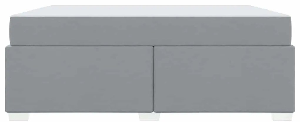 vidaXL Σκελετός Κρεβατιού με στρώμα Ανοιχτό γκρι 180 x 200 cm ύφασμα