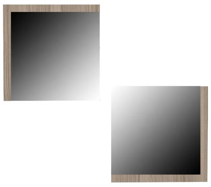 Καθρέπτες Τοίχου Charles Fylliana 2 τεμ. Γκρί Δρύς 60x5x60 εκ. 60x5x60 εκ.