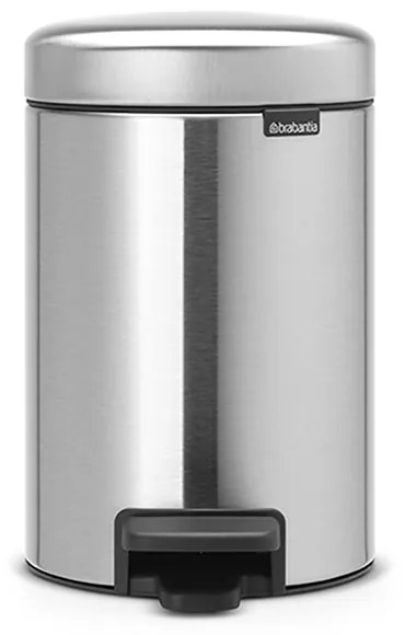 Brabantia 648998 Κάδος με πεντάλ 3L, Matt Steel