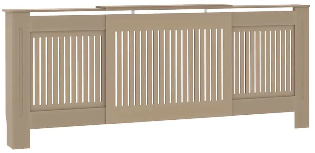 vidaXL Καπάκι Καλοριφέρ 2 pcs Καφέ 205 x 20,5 x 81,5 εκ.