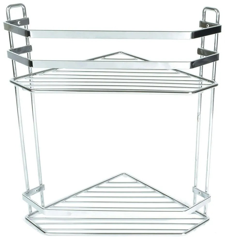 Εταζέρα Elegant 02-6457 2 Θέσεων Ίνοξ Estia Metal