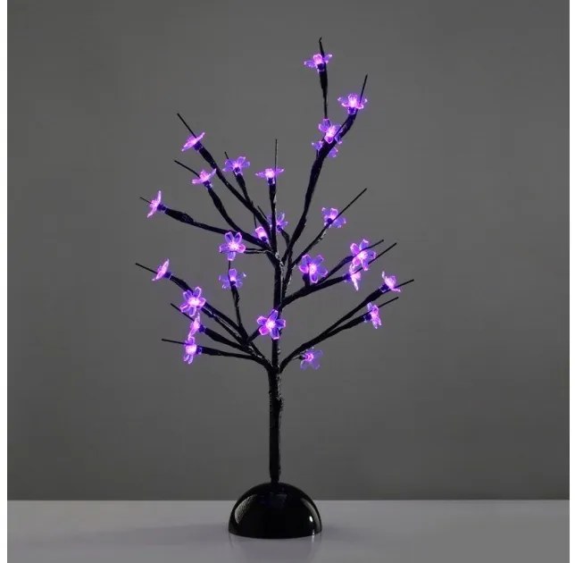 Διακοσμητικό Επιτραπέζιο 25xLED 1,12W 3xAA IP20 Aca-X1025811-Μωβ X1025811
