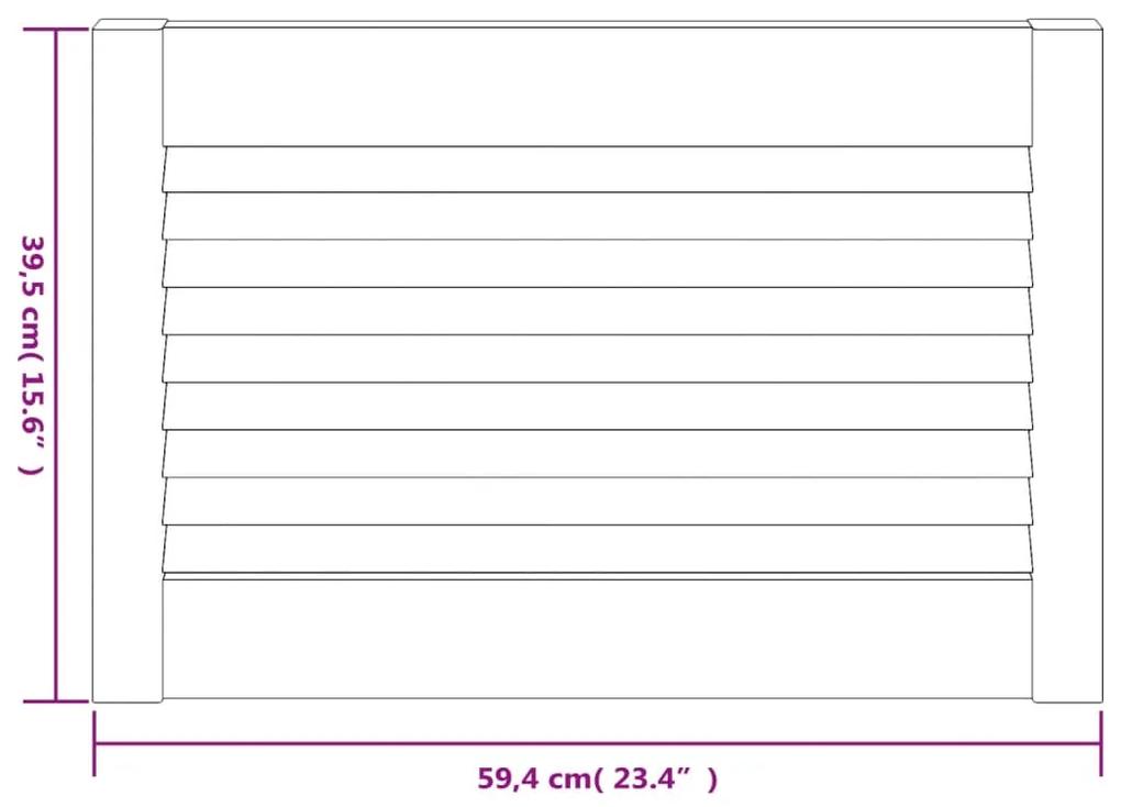 vidaXL Πορτάκια με Περσίδες 4 Τεμ. 39,5x59,4 εκ. από Μασίφ Ξύλο Πεύκου