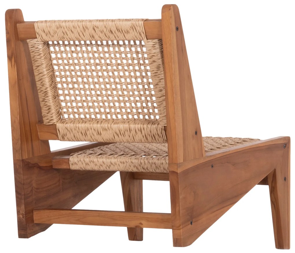ΚΑΡΕΚΛΑ LOUNGE LUKILLA HM9913 ΞΥΛΟ TEAK ΣΕ ΦΥΣΙΚΟ--ΣΥΝΘ.ΣΧΟΙΝΙ ΜΠΕΖ 55,5x74x65Υεκ. - 0525766 - HM9913