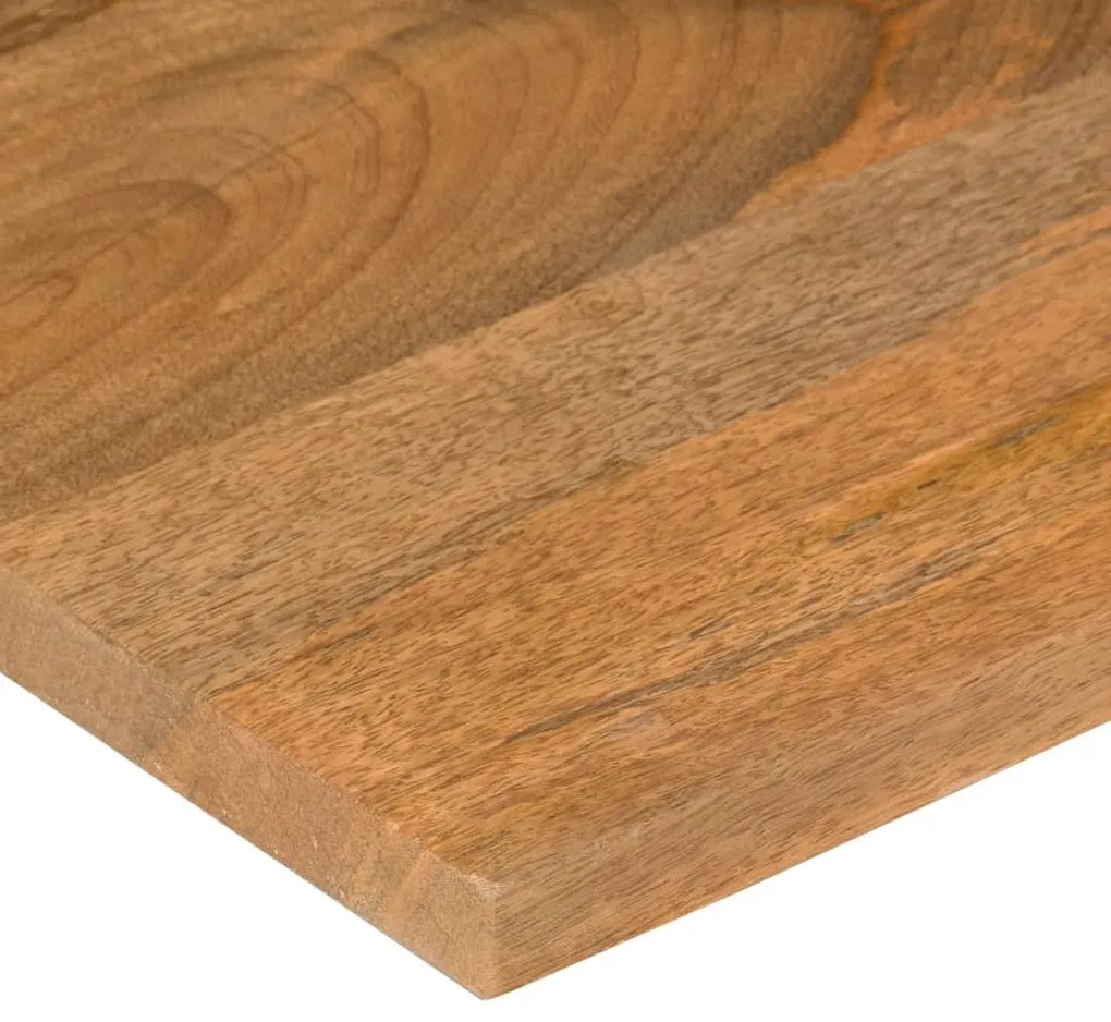 vidaXL Επιφάνεια Γραφείου Καμπύλη 100x80x2,5 εκ Μασίφ Ακατ. Μάνγκο