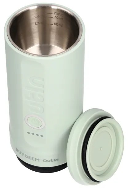 Φορητή μηχανή espresso BUYDEEM Nano OTEM-01, 7500 mAh, 20 bar, 50 ml, 12/24V, φόρτιση USB και Type-C, έδαφος + κάψουλες, πράσινο