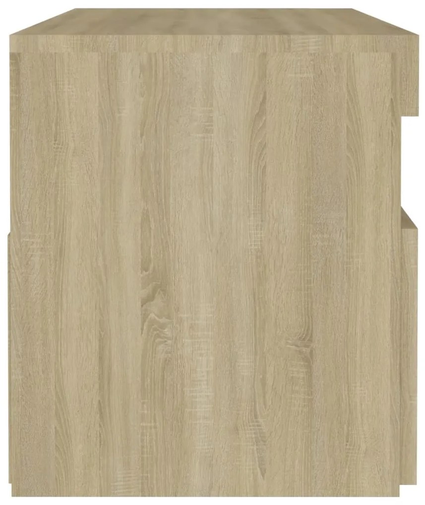 Κομοδίνα με LED 2 τεμ. Sonoma Δρυς 60 x 35 x 40 εκ. 3082781