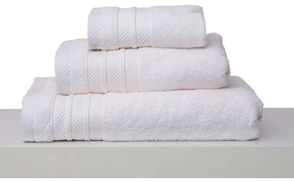 Πετσέτα Με Φάσα Soft Ivory Anna Riska Σετ Πετσέτες 100% Cotton