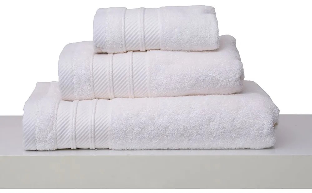 Πετσέτα Με Φάσα Soft Ivory Anna Riska Towels Set 100% Βαμβάκι