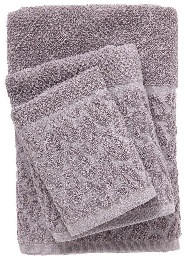 Πετσέτες Best 0785 (Σετ 3τμχ) Grey Das Home Σετ Πετσέτες 70x140cm Βαμβάκι-Πολυέστερ