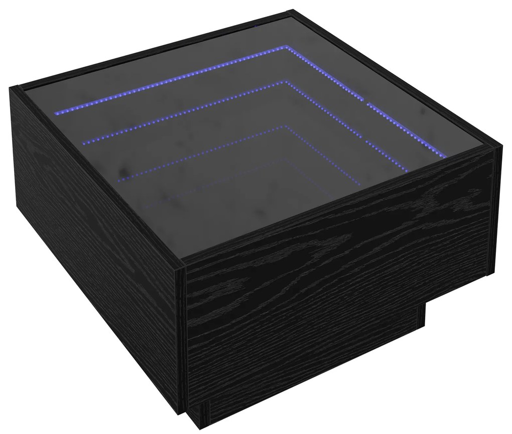 vidaXL Τραπεζάκι σαλονιού Μαύρη δρυς 50 x 50 x 30 εκ