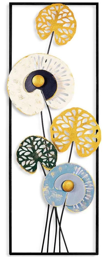 Διακοσμητικό Τοίχου Grape Vine 930DYU1285 32x4x90cm Multi-Gold Wallity Μέταλλο