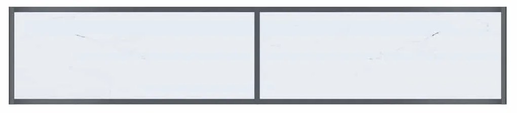 vidaXL Τραπέζι Κονσόλα Λευκό 180 x 35 x 75,5 εκ. από Ψημένο Γυαλί