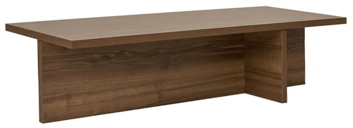 Τραπεζάκι σαλονιού Harbor Megapap χρώμα καρυδί 120x45x30εκ.