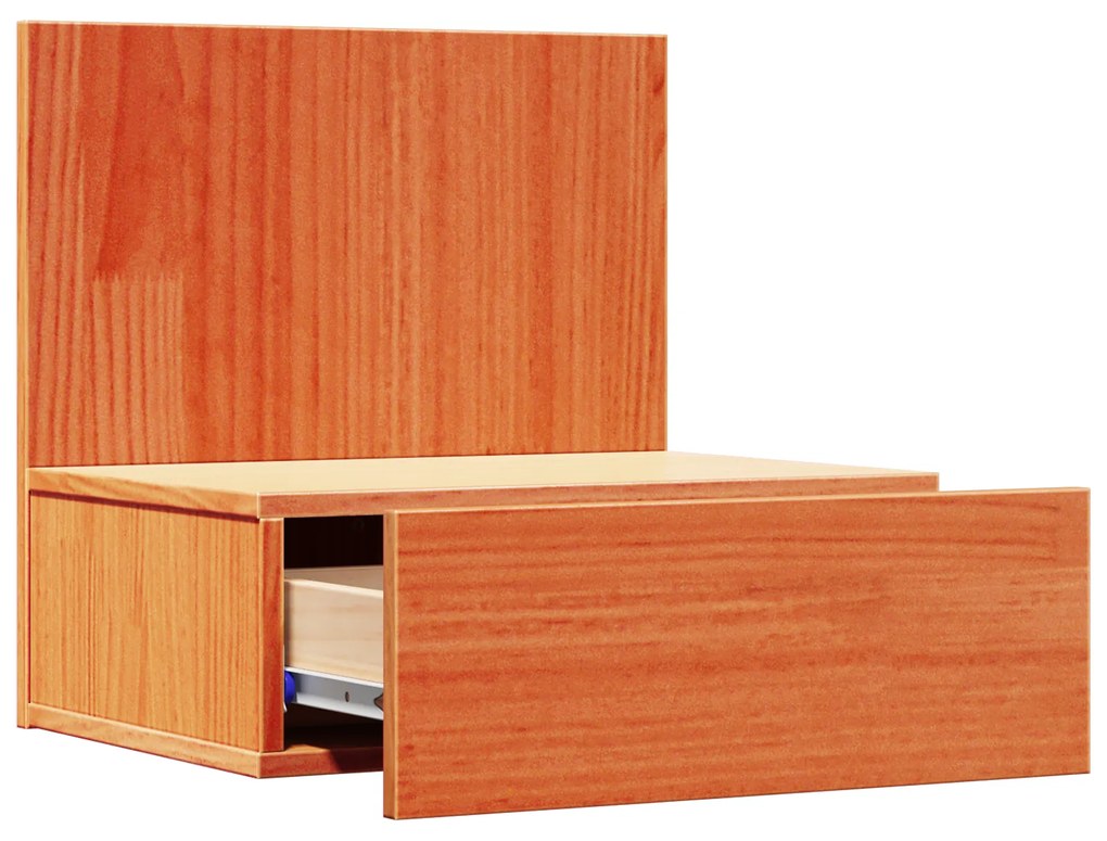 vidaXL Κομοδίνο 2 pcs Καφέ κεριού 42 x 32.5 x 40 εκ Μασίφ ξύλο πεύκου