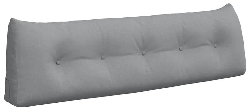 vidaXL Μαξιλάρι Πλάτης Ανοιχτό γκρι 160 x 24 x 50 εκ ύφασμα