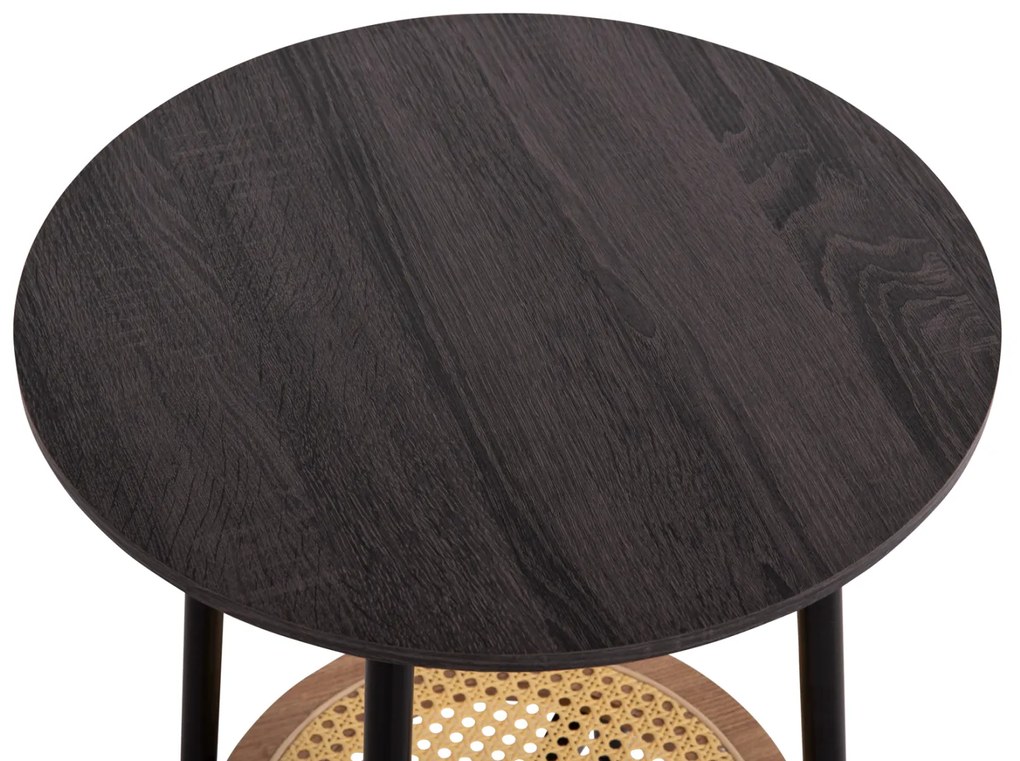 ΣΕΤ 2ΤΜΧ ΤΡΑΠΕΖΙΑ ΣΑΛΟΝΙΟΥ SEWELL HM21087 MDF-ΜΕΤΑΛΛΟ-ΣΥΝΘΕΤΙΚΟ RATTAN Φ80εκ &amp; Φ45εκ