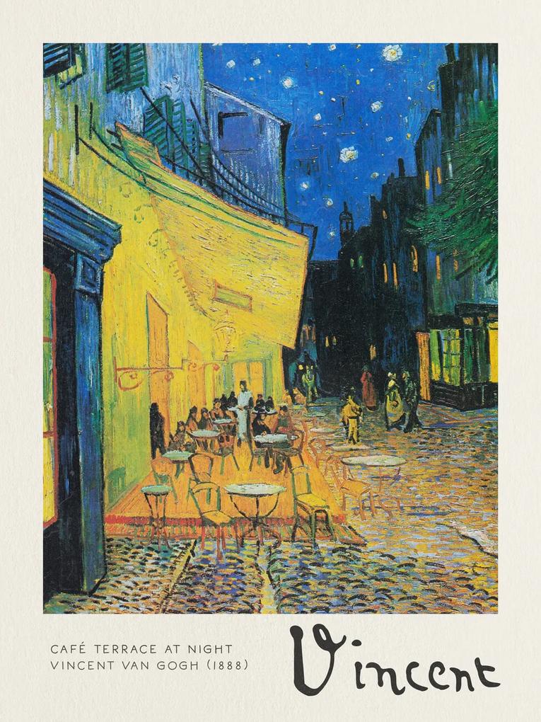 Εκτύπωση έργου τέχνης Café Terrace at Night - Vincent van Gogh, (30 x 40 cm)