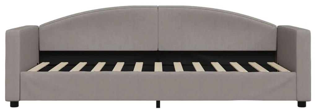 vidaXL Καναπές Κρεβάτι με Στρώμα Taupe 80 x 200 εκ. Υφασμάτινο