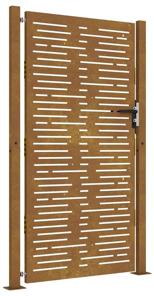 vidaXL Πόρτα Κήπου Τετράγωνη 100x200 εκ. από Ατσάλι Corten