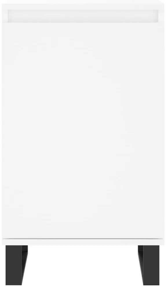 vidaXL Συρταριέρα Λευκή 40 x 35 x 70 εκ. από Επεξεργασμένο Ξύλο