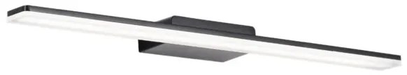 Viokef Φωτιστικό Τοίχου LED 19W 1771lm 3000Κ 60x4x11cm Αλουμινίου Ram IP44 Μαύρο 4289700