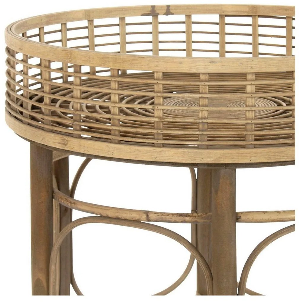 Βοηθητικό Τραπέζι DKD Home Decor ρατάν (2 pcs)