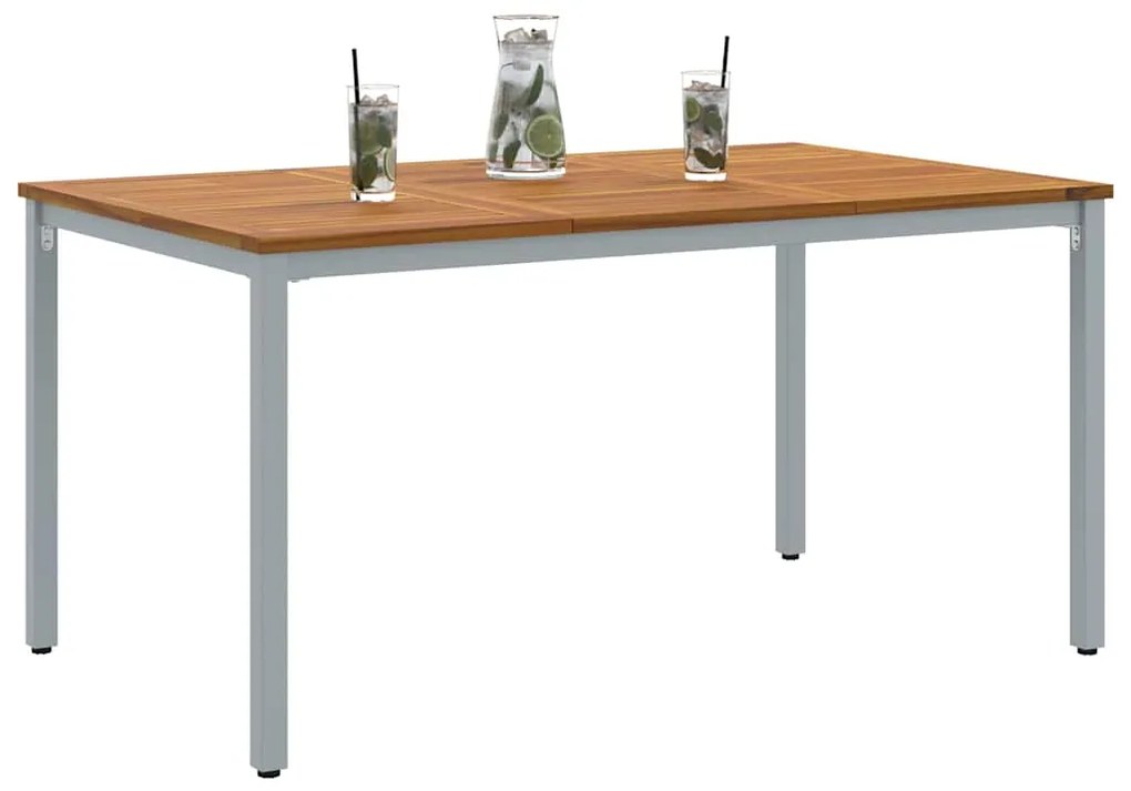 vidaXL Υπαίθρια Τραπέζια Φυσικό και γκρι 150 x 90 x 75 cm