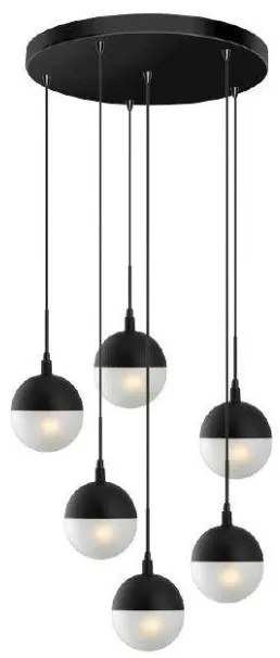 Κρεμαστό Φωτιστικό Οροφής 100-01132-13 Luma-100-01132-13-BLACK-Μαύρο 100-01132-13-BLACK