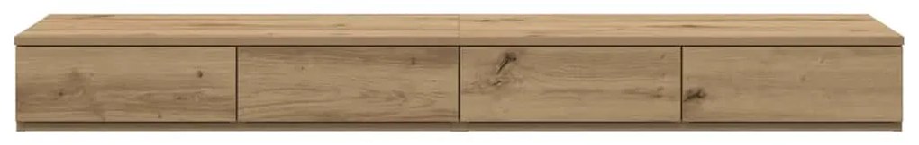 vidaXL Συρτάρια κρεβατιού με συρτάρι artisan δρυς 140 x 36.5 x 16.5 εκ
