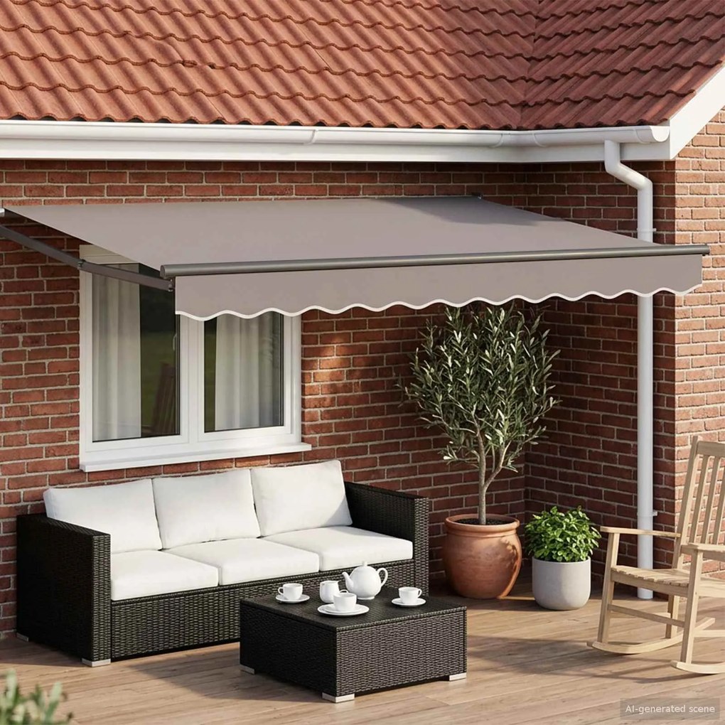 vidaXL Electric Awning Frame 3 x 2 m Ανθρακί