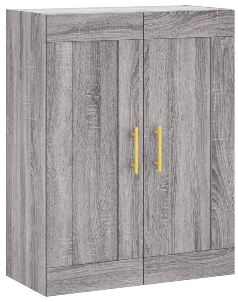vidaXL Ντουλάπι Γκρι Sonoma 69,5 x 34 x 180 εκ. Επεξεργασμένο Ξύλο