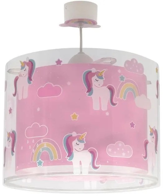 Κρεμαστό Παιδικό Φωτιστικό Οροφής 41592 Unicorns Ango-41592-Ροζ 41592