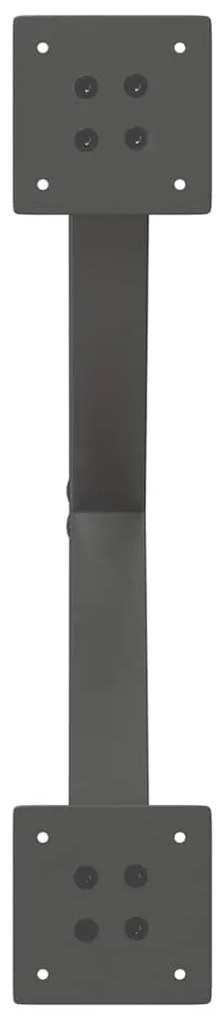 vidaXL Πόδια Τραπεζιού Σαλονιού σε Σχήμα Χ, 2 τεμ. Ανθρακί 60x(30-31) εκ. Ατσάλι