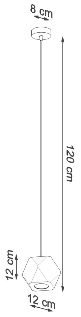 Sollux Κρεμαστό φωτιστικό Woody 1,ξύλο,1xGU10/40w