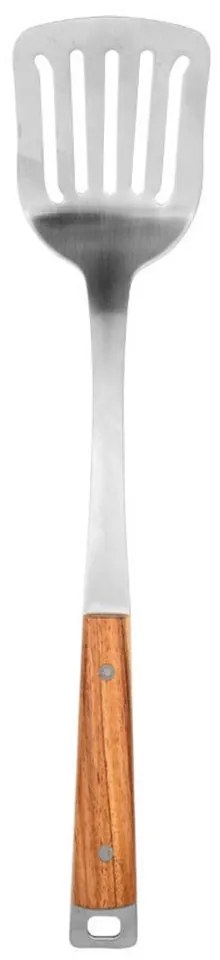 Σπάτουλα Τρυπητή Ανοξείδωτη Allure 01-27889 7,6x7,6x37cm Inox-Natural Estia Ατσάλι,Ξύλο