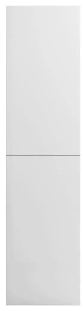 vidaXL Ντουλάπα Γυαλιστερό Λευκό 100 x 50 x 200 εκ. από Επεξ. Ξύλο