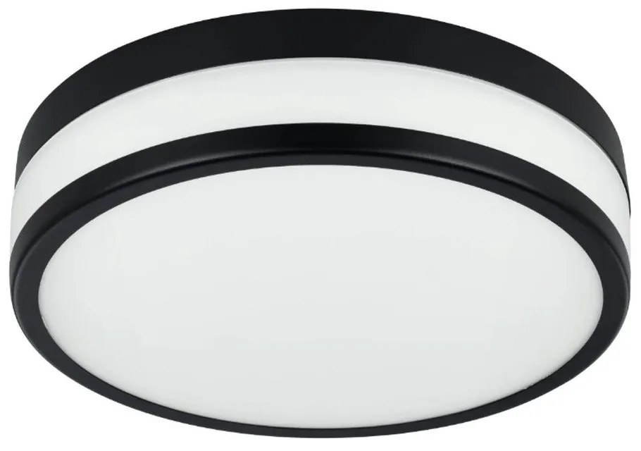 Φωτιστικό Οροφής - Πλαφονιέρα Palermo 900846 30x7,5cm Led 3000K IP44 White-Black Eglo Steel