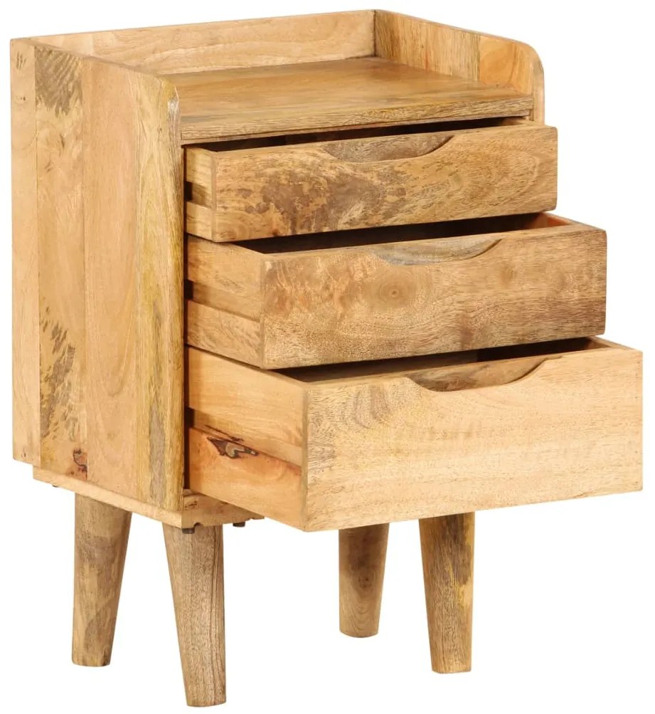 vidaXL Κομοδίνο 40 x 30 x 59,5 εκ. από Μασίφ Ξύλο Μάνγκο