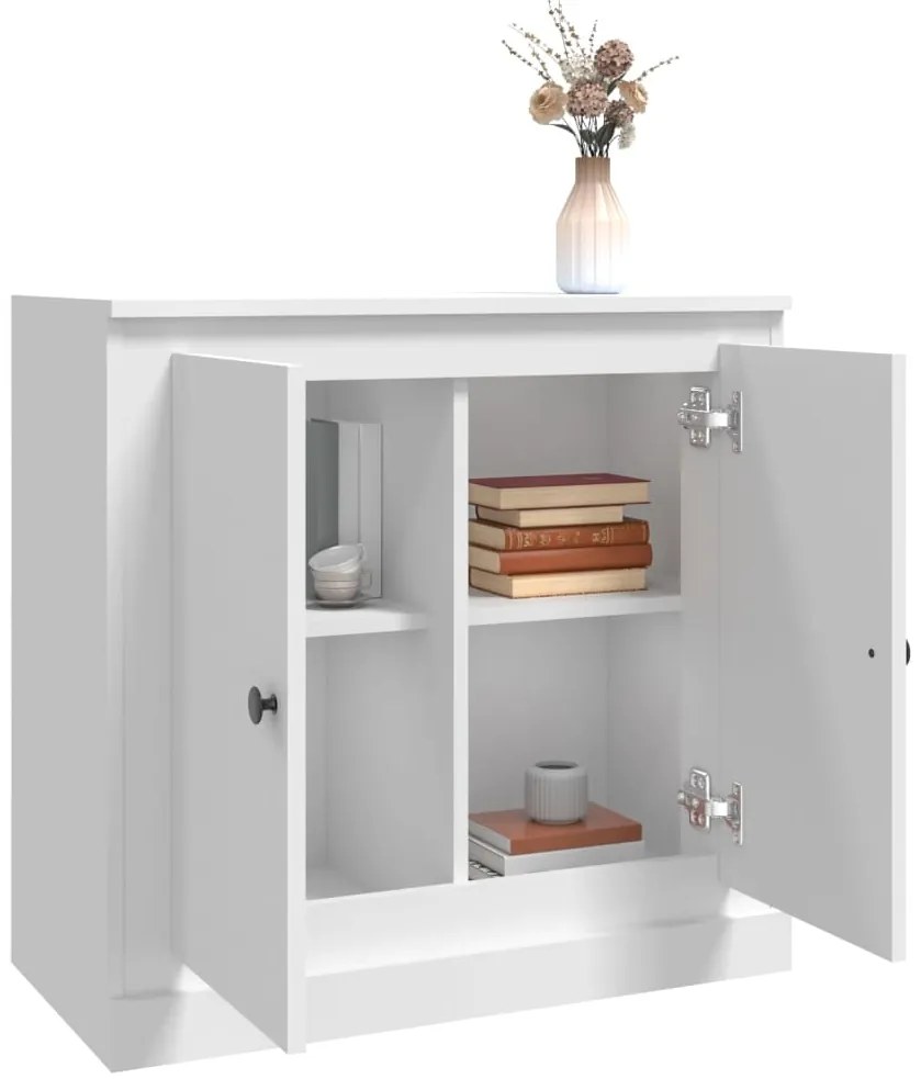 vidaXL Ντουλάπι Λευκό 70 x 35,5 x 67,5 εκ. από Επεξεργασμένο Ξύλο